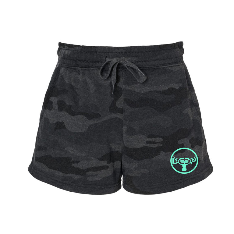 Beach Washed Black Camo Tuna Tail Shorts