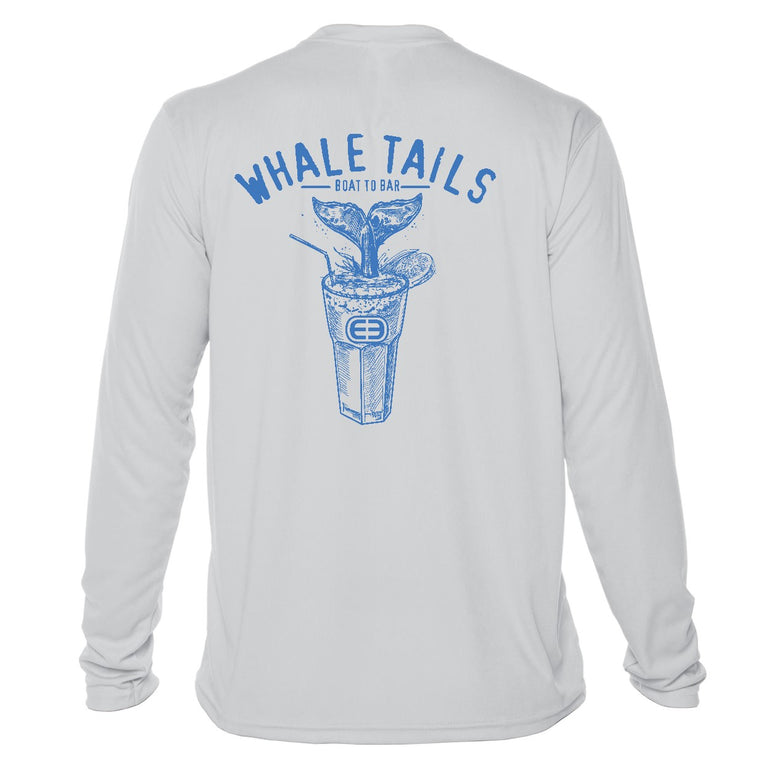 Beach Whale Tails Performance Long Sleeve Tee