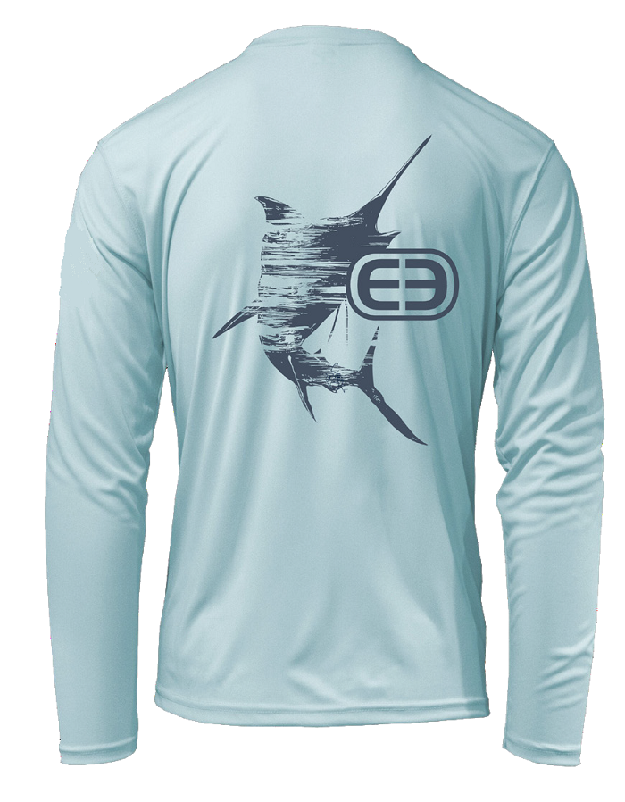 ECO Series - Marlin Long Sleeve Performance Sunshirt - Arctic Blue