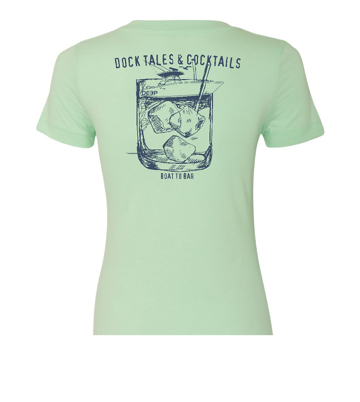 Women's Dock Tales and Cocktails V-Neck - SMALL