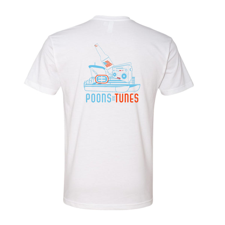 Poons and Tunes Tee - White