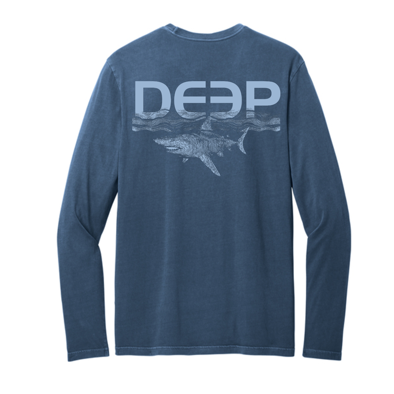 Sharky Beach Wash Cotton Long Sleeve Tee