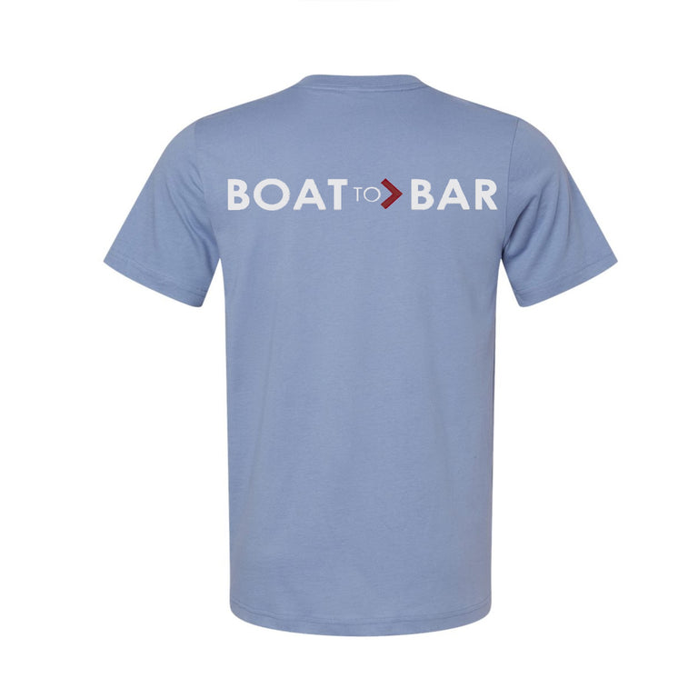 Boat to Bar Tee - LIght Blue