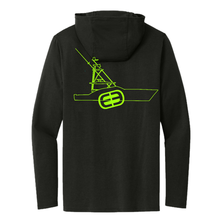 Outline Boat Triblend Hoodie