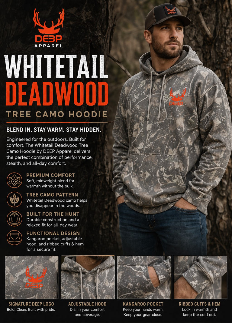 Whitetail Hoodie - Deadwood Tree Camo