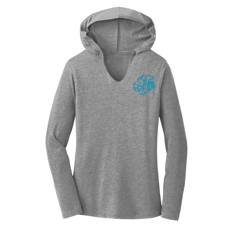 Women's Hibiscus Triblend Hoodie