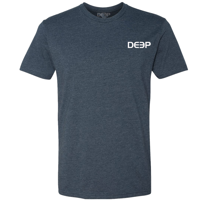 Classic Fins Tee - Heather Navy