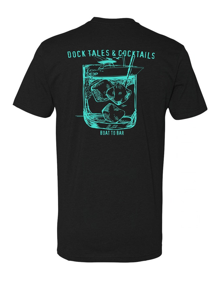 Dock Tales and Cocktails T - Black - SIZE XL