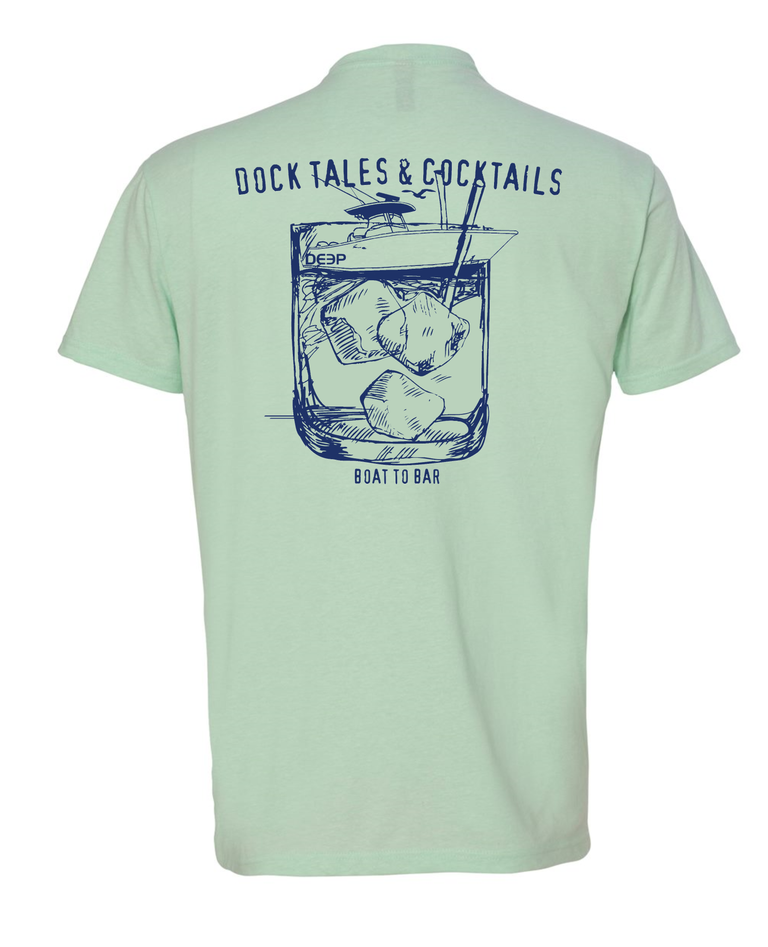 Dock Tales and Cocktails Tee - Mint - SIZE 3XL