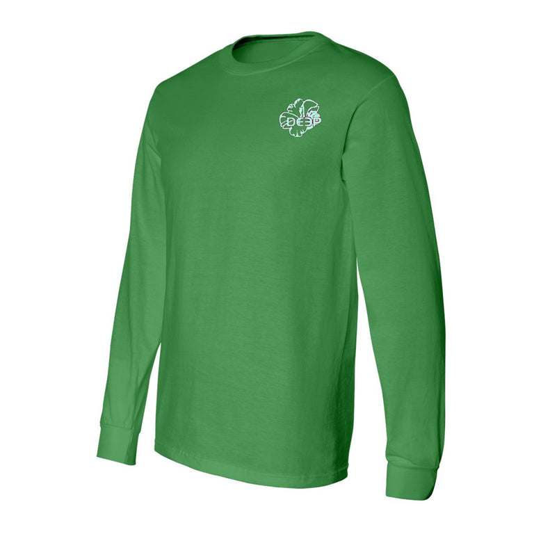 Hibiscus Cotton Long Sleeve - Kelly Green