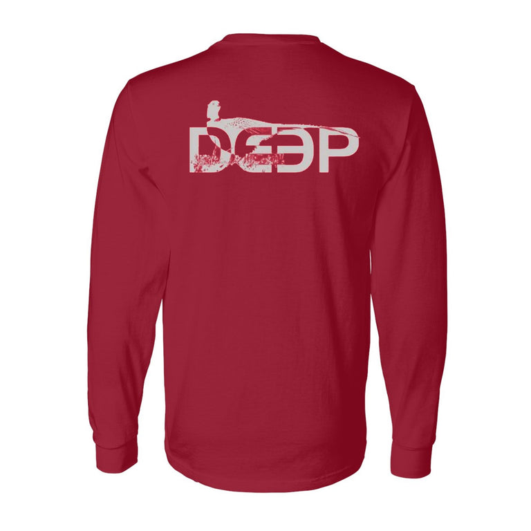 Pheasant Cotton Long Sleeve Tee - Red