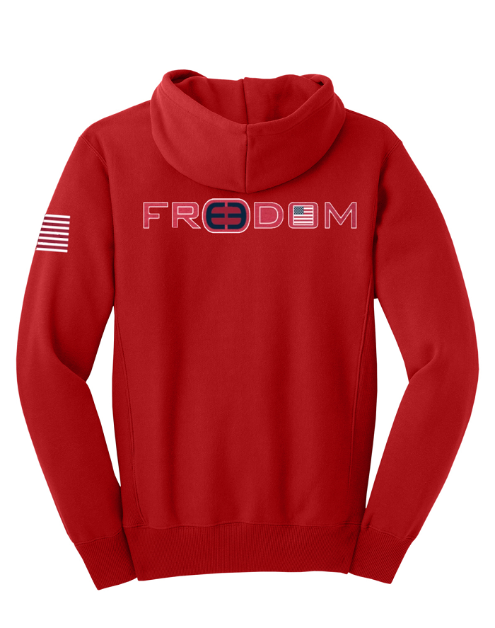 Freedom Heavy Weight Hoodie -  Red